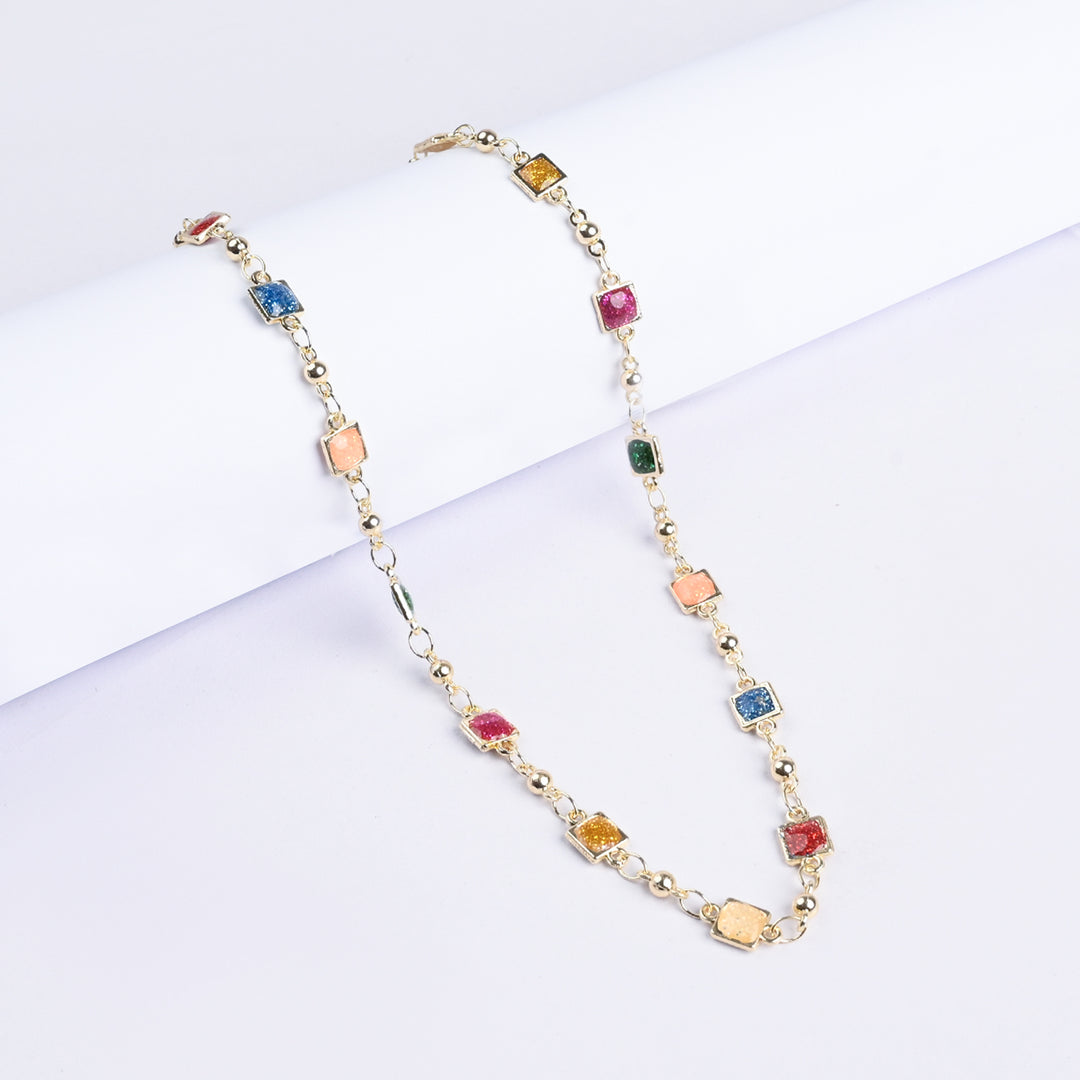 Girls Necklace With Golden Chain & Charm