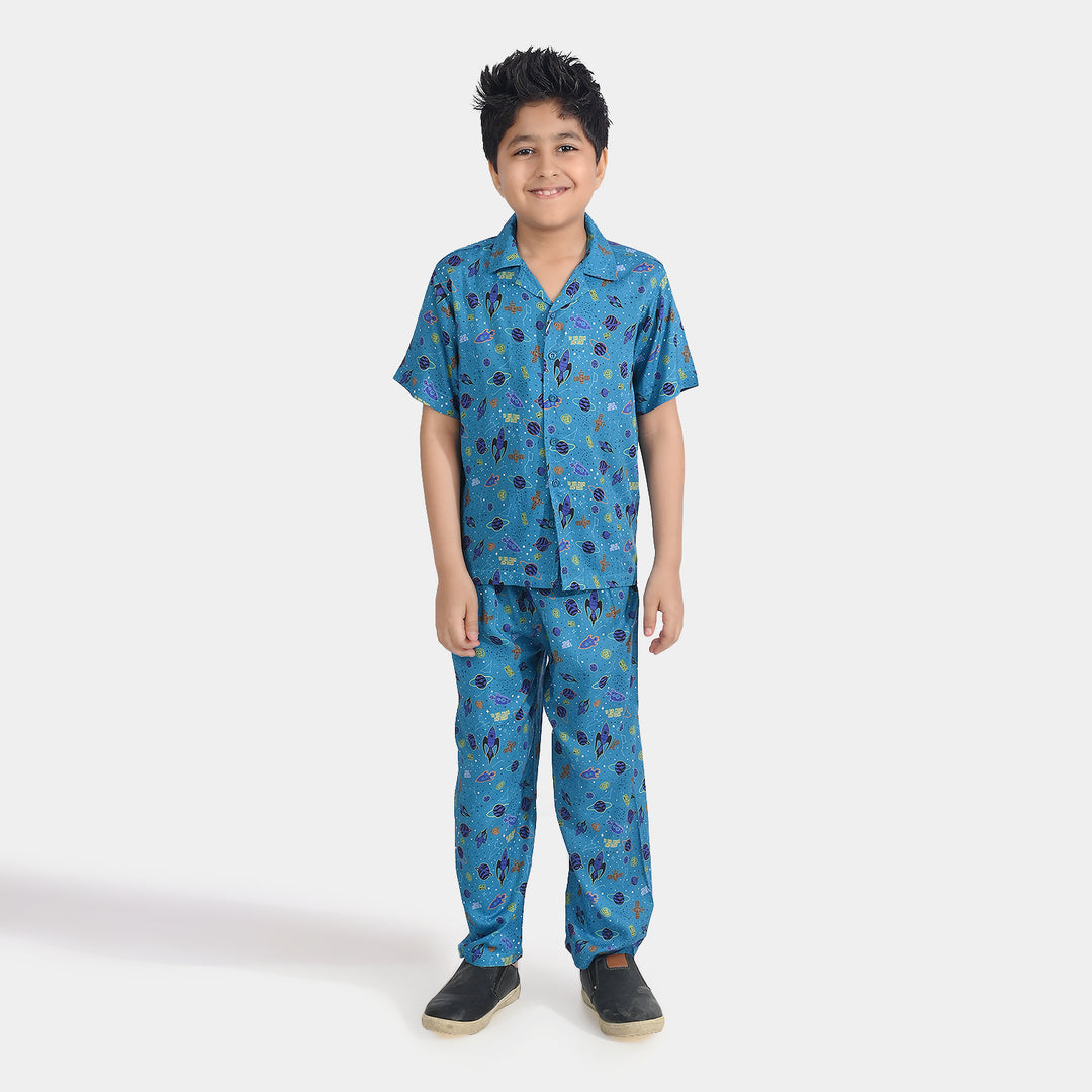 Boys Viscose Nightwear-Universe-Multi