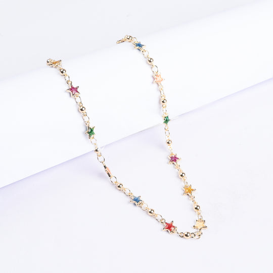 Girls Necklace With Golden Chain & Charm