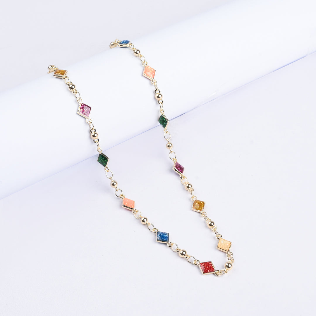 Girls Necklace With Golden Chain & Charm