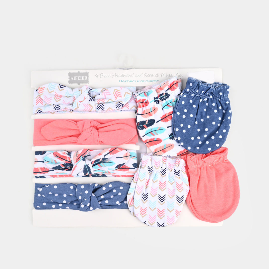 Baby Headband & Mittens Set