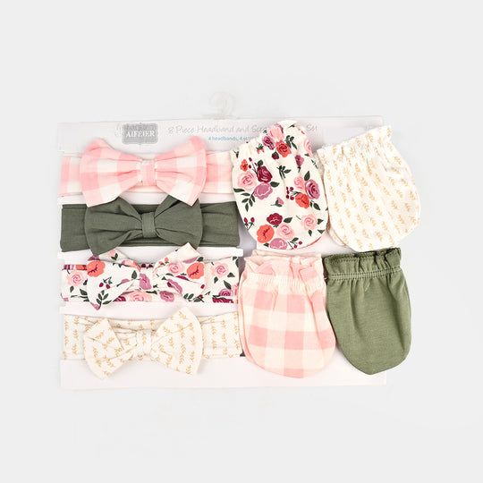Baby Headband & Mittens Set