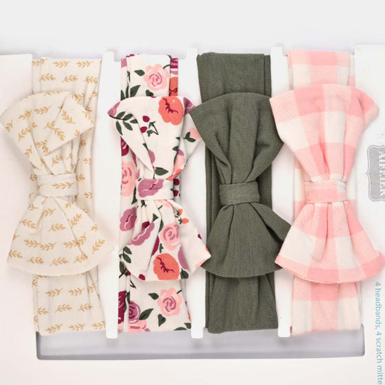 Baby Headband & Mittens Set