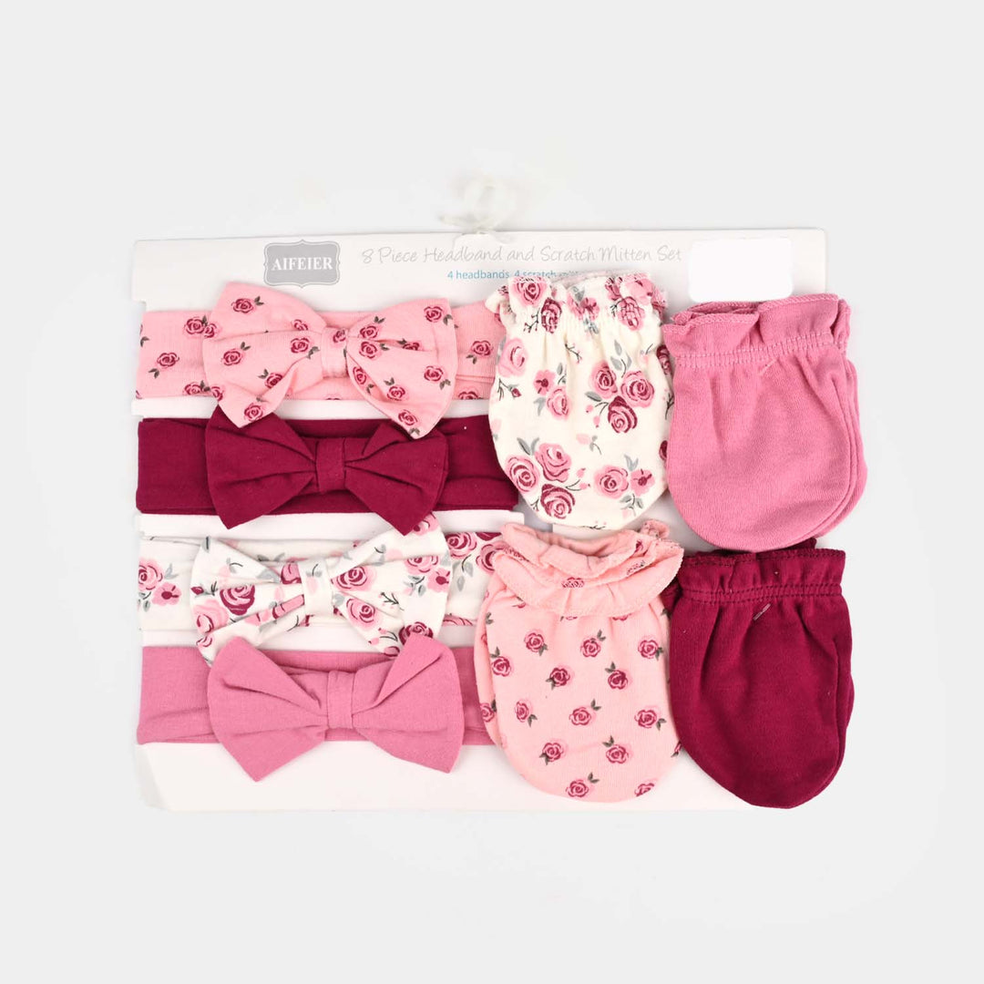 Baby Headband & Mittens Set