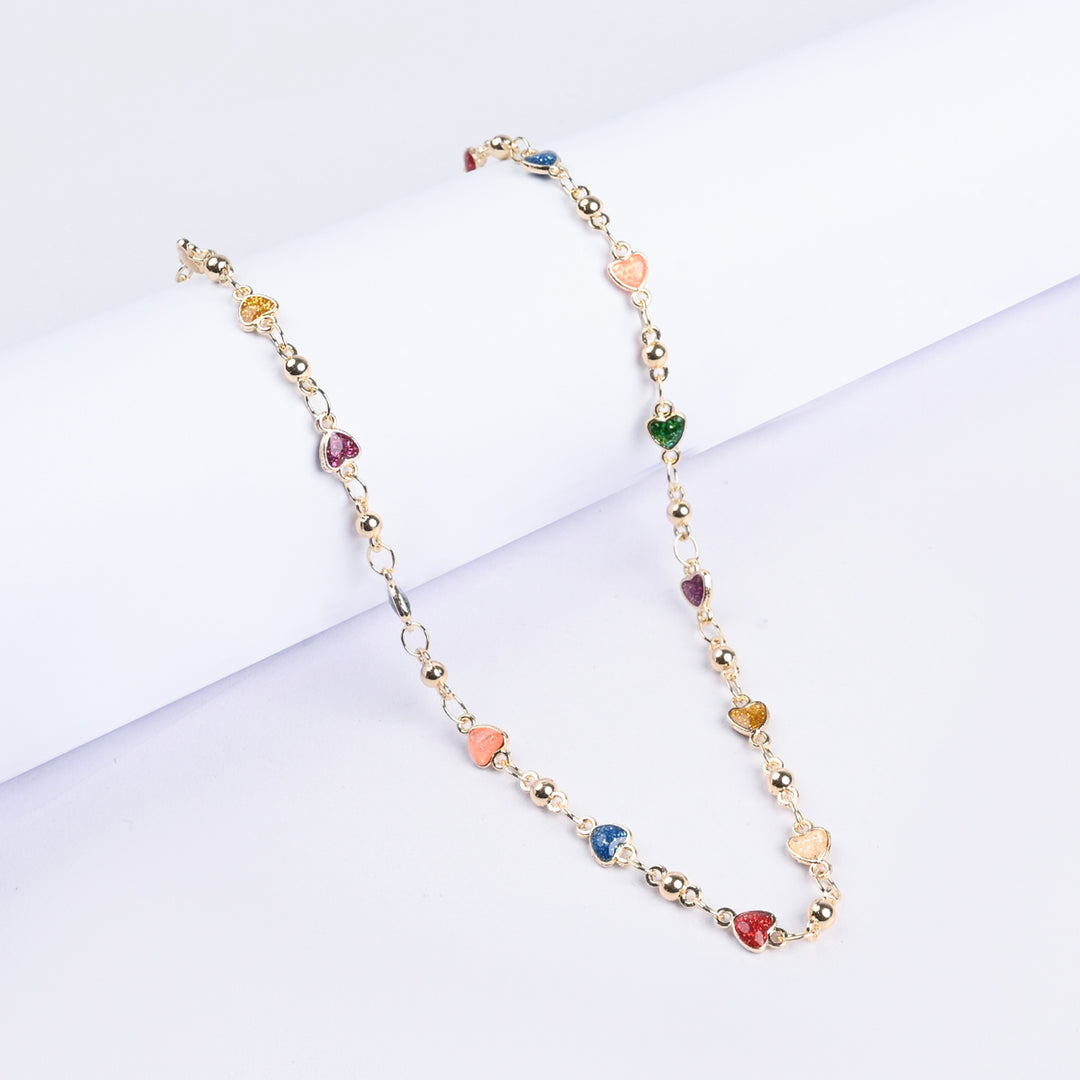 Girls Necklace With Golden Chain & Charm