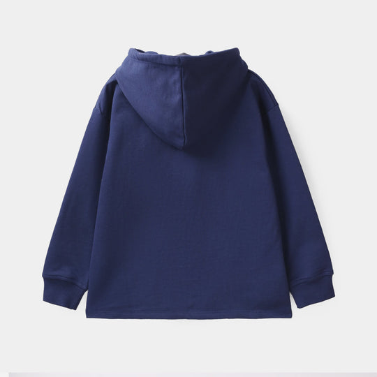 Teens Girls Jersey/Terry 2 Piece Suit Bown - Navy