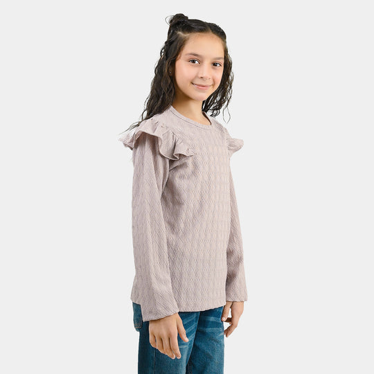 Girls Lycra Jersey T-Shirt Moments - Purple