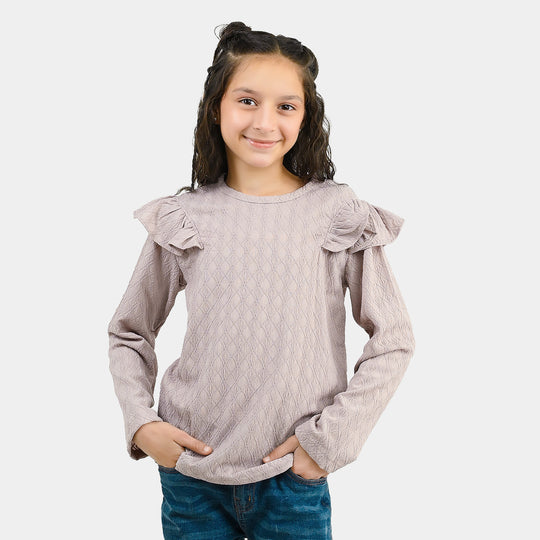 Girls Lycra Jersey T-Shirt Moments - Purple