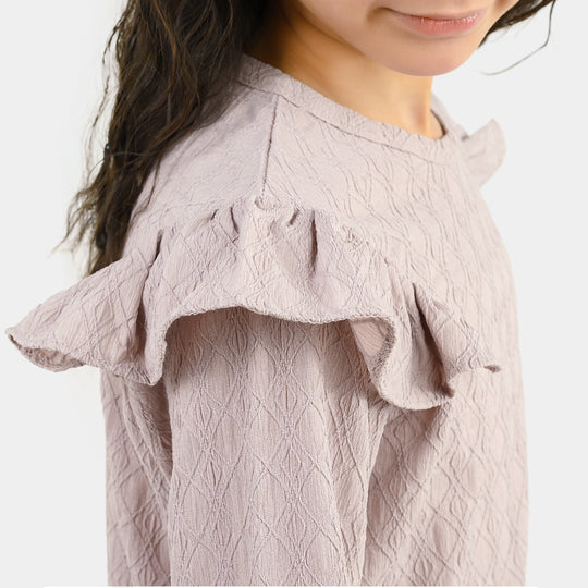 Girls Lycra Jersey T-Shirt Moments - Purple