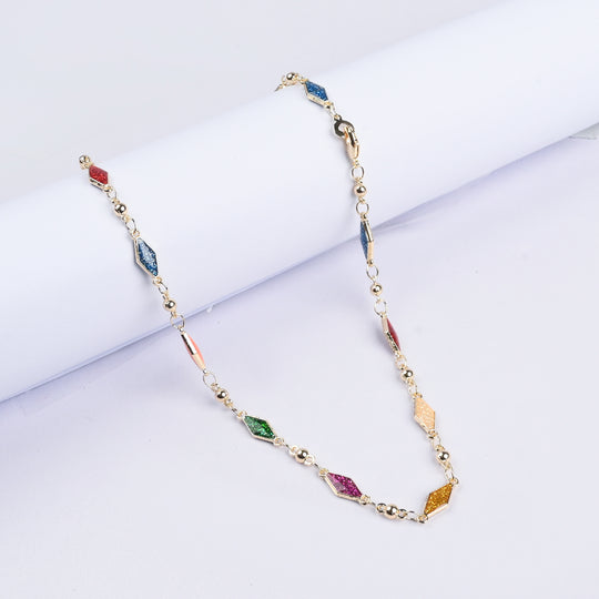 Girls Necklace With Golden Chain & Charm