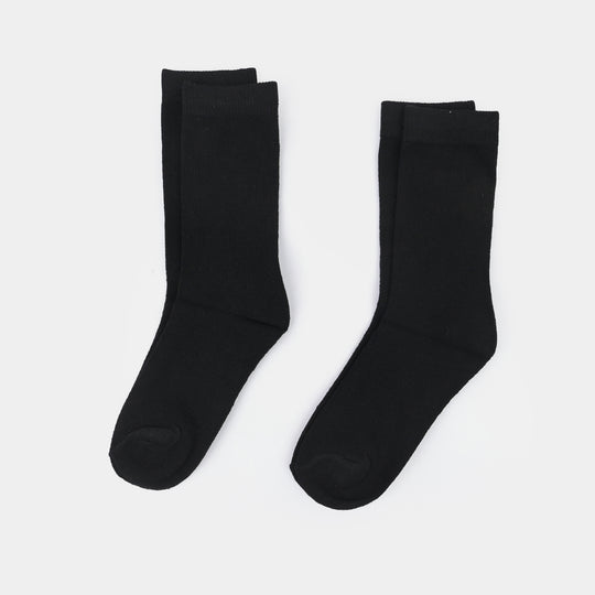 Boys Socks Pack Of 2 Basic-BLACK