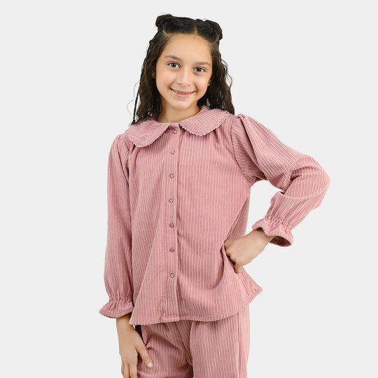 Girls Corduroy Co-Ord Set Candyl - Tea Pink