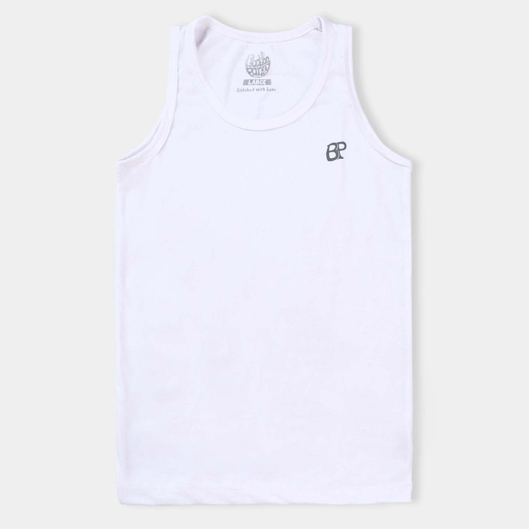 Pack OF 2 Boys Cotton Jersey Vest-White
