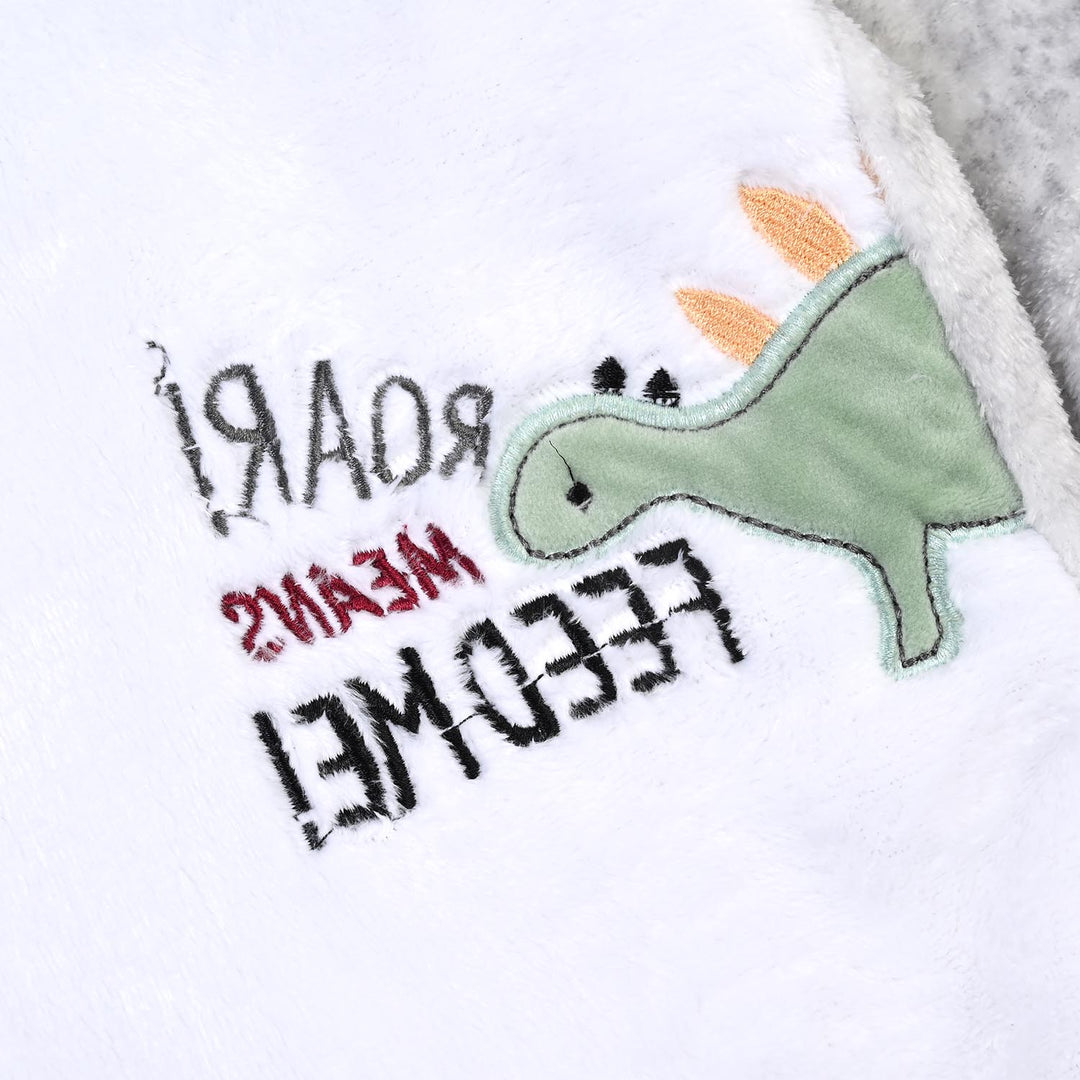 Infant Unisex Romper SH136-1P - White/Grey