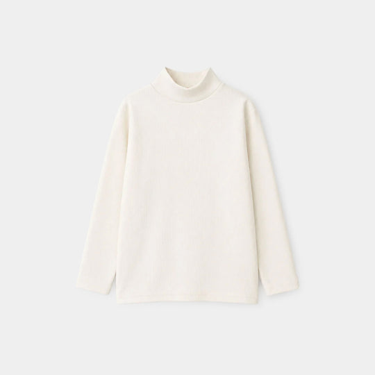 Infant Boys 2x1 Rib Turtle Neck-Off White