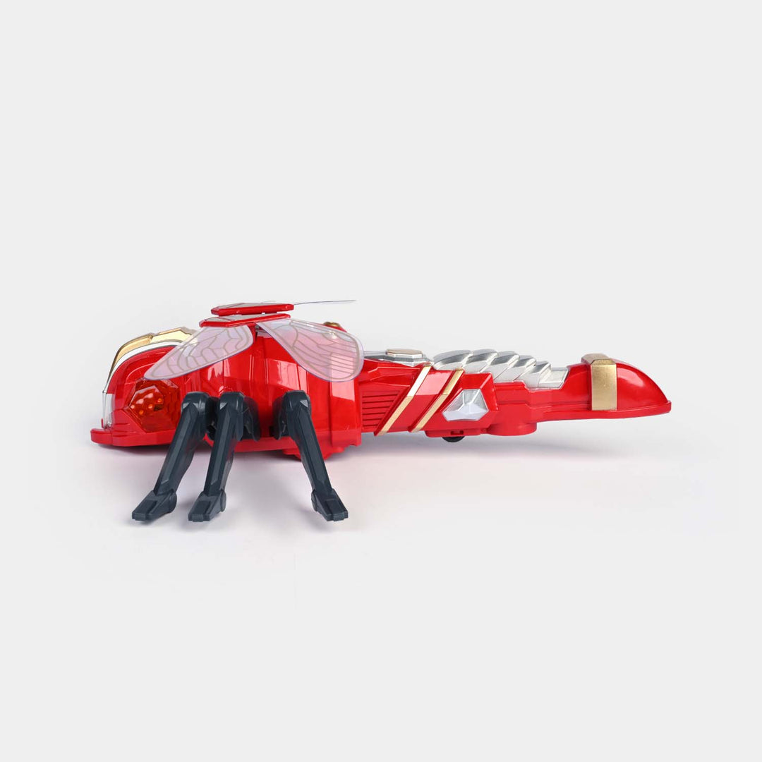 Remote Control Dragonfly With Light & Spray For Kids