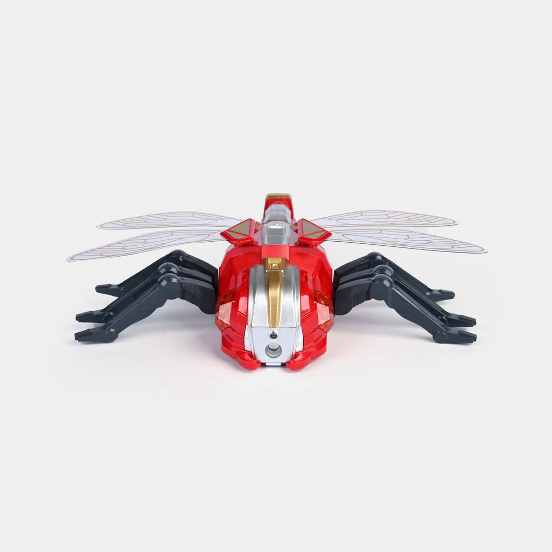 Remote Control Dragonfly With Light & Spray For Kids