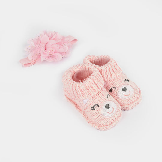 Baby Socks Shoes with Headband | 3-12M