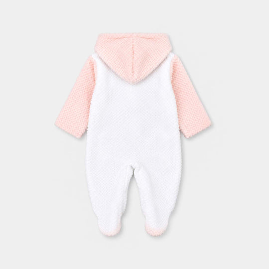 Infant Unisex Romper Fl236-1P - White/Pink