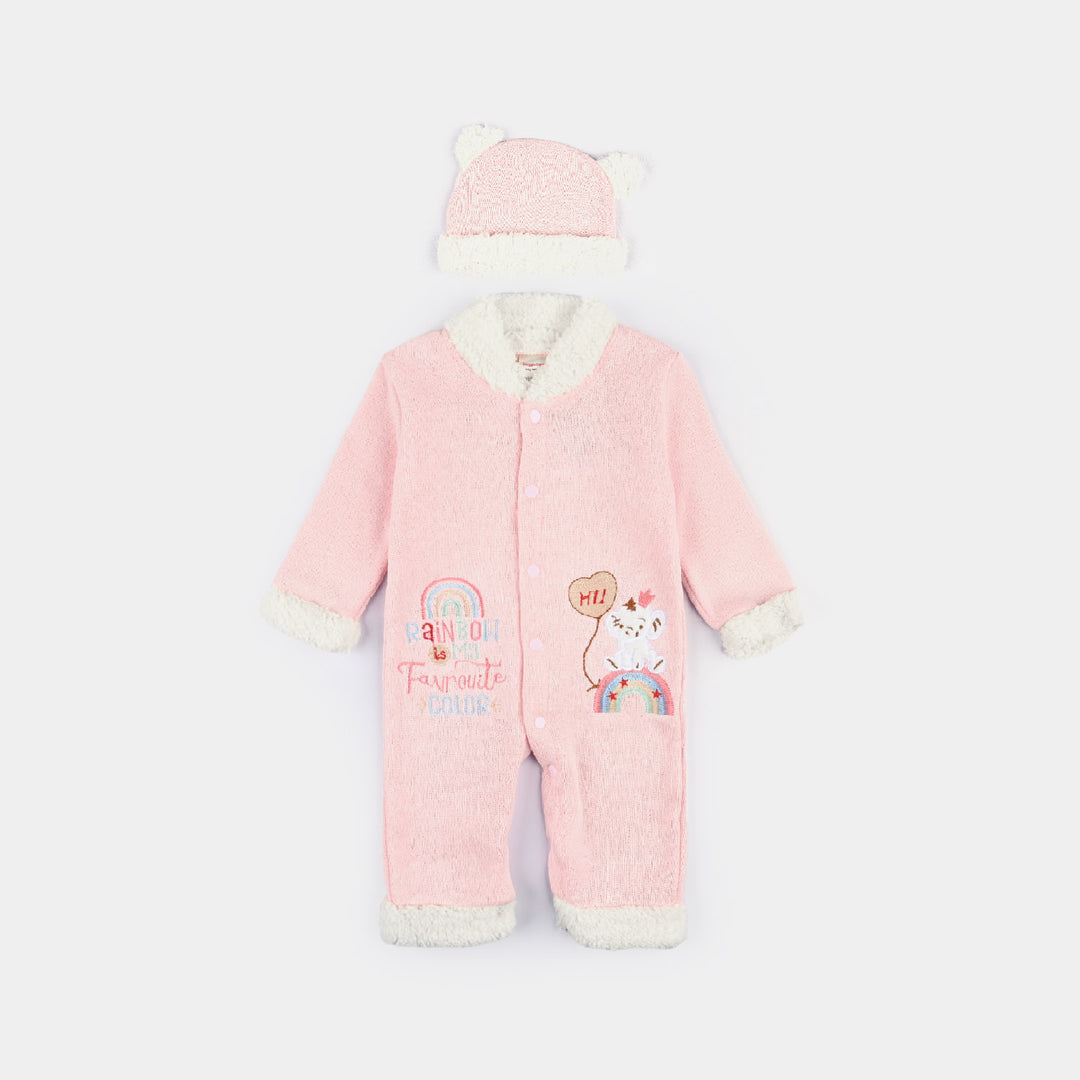 Infant Unisex Romper-Baby Pink