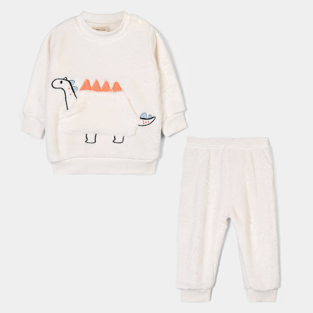 Infant Boys Knitted Suit SH131-2P - Off White
