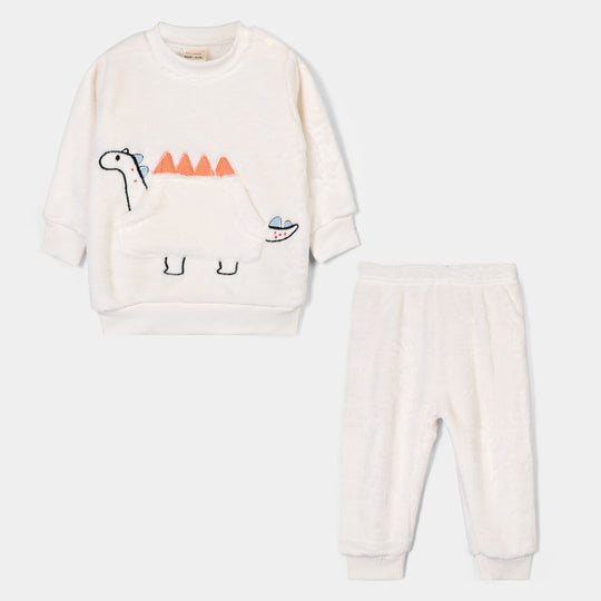 Infant Boys Knitted Suit SH131-2P - Off White