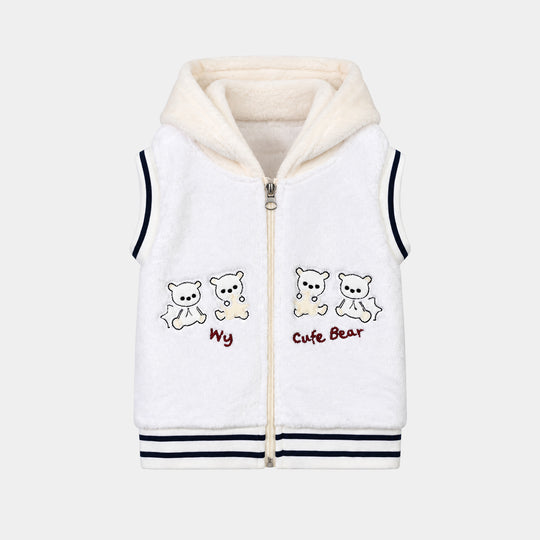 Infant Boys Knitted Suit Sh139-3P - White