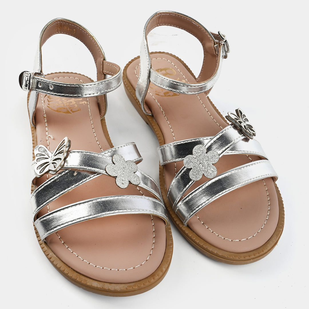 Girls Sandal 0499-1-SILVER