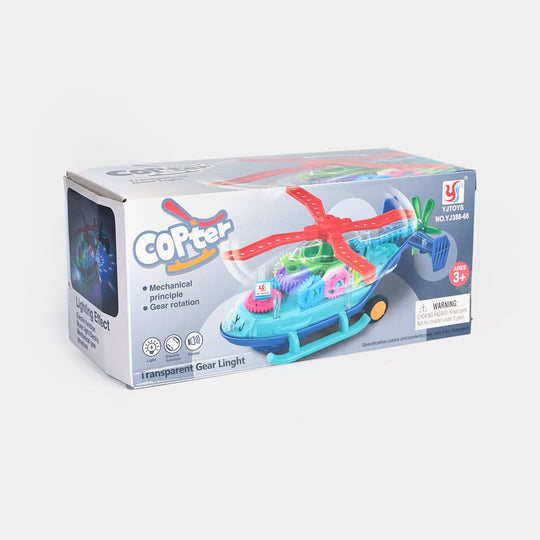 Helicopter With Light & Music Toy For Kids