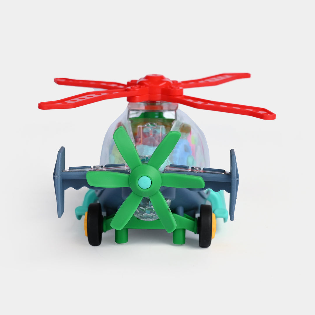 Helicopter With Light & Music Toy For Kids