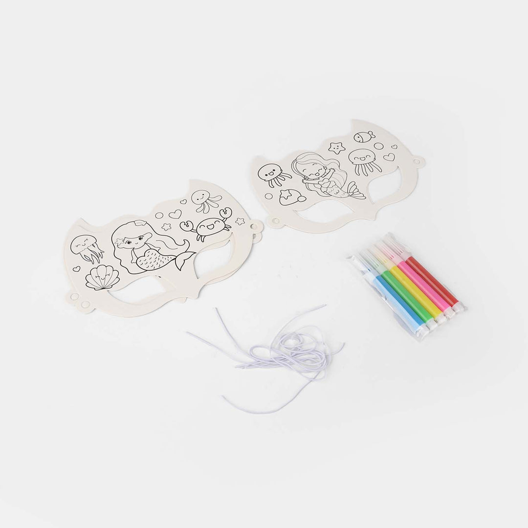 DIY Paper Eye Mask Coloring Craft Kit
