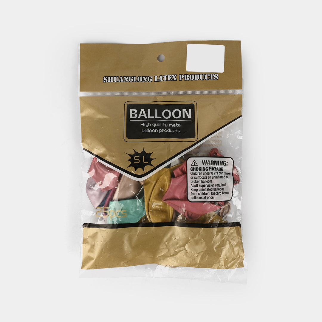 Metallic Latex Balloons Pack