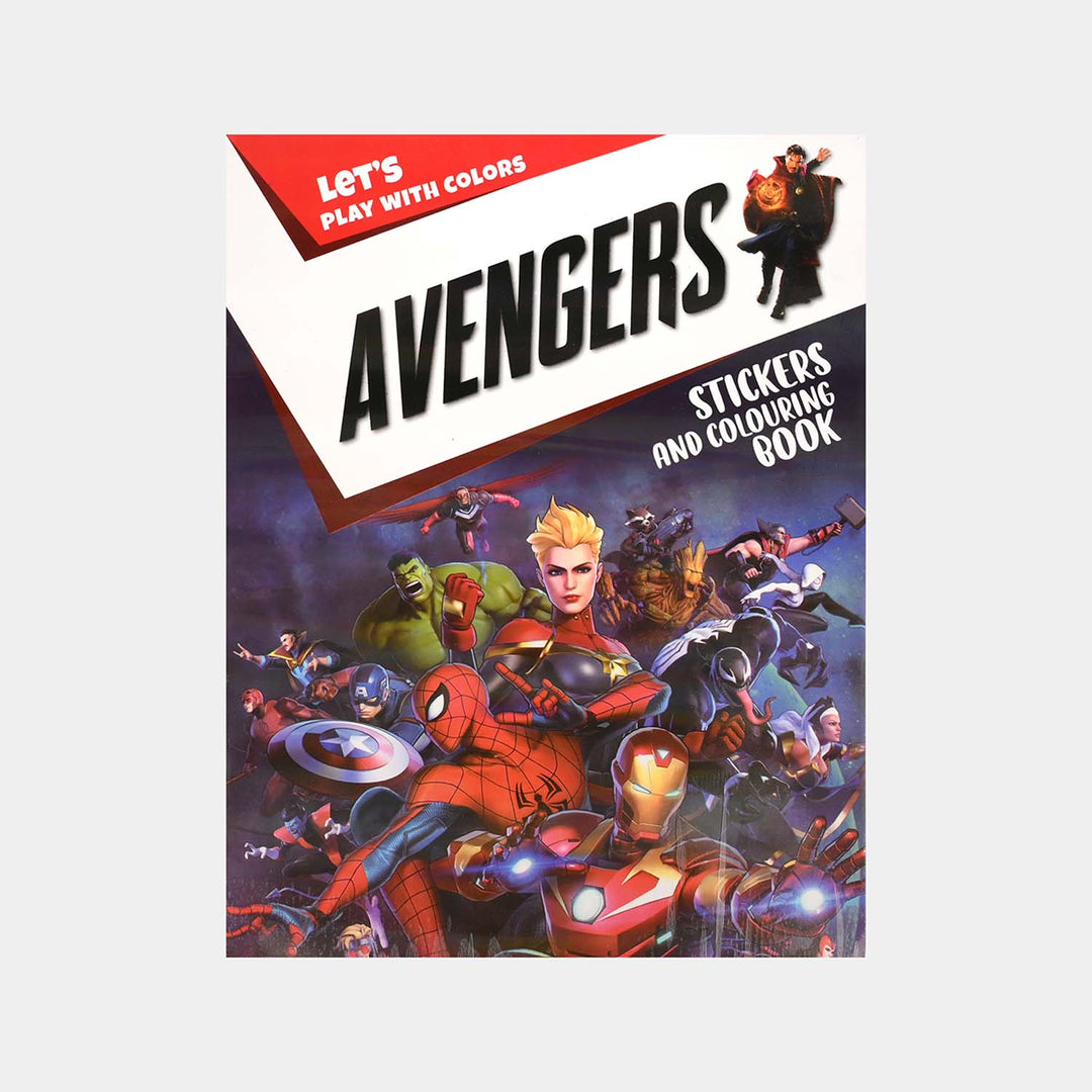 Character Activity Coloring Book with Stickers for Kids