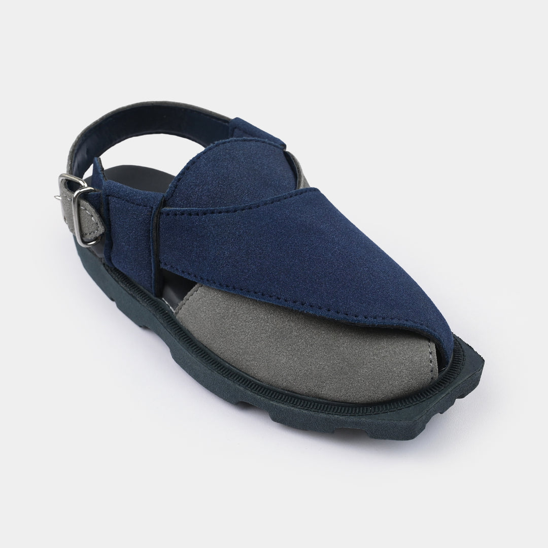 Boys Peshawari Sandal CS-006 - Navy/Grey