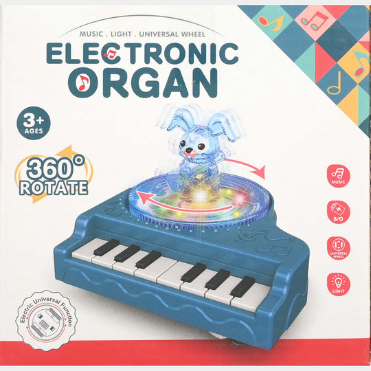 Electronic Musical & 360 Rotate Organ For Kids