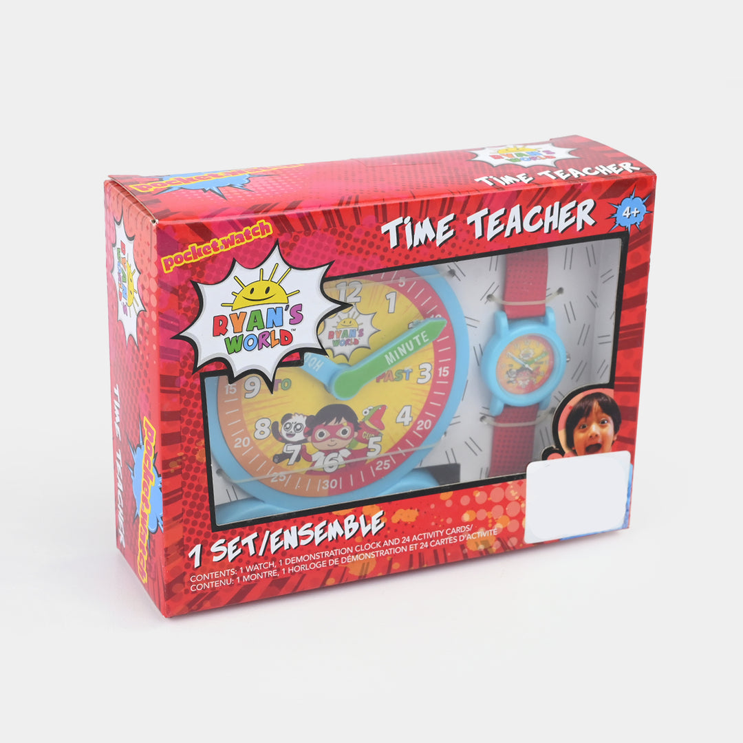 World Time Teacher Pocket Watch Set