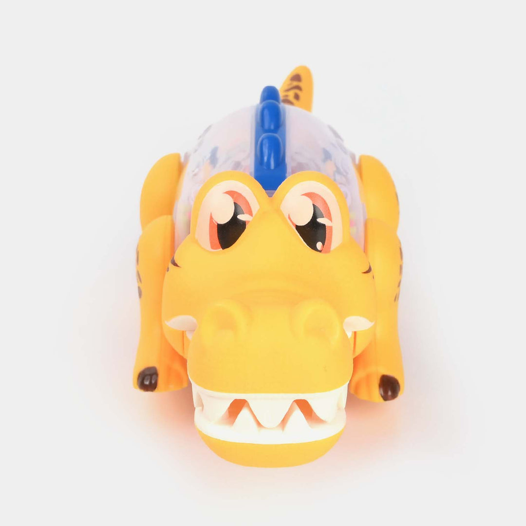 Transparent Gear Dino Park Crocodile Car Vehicle Toy for Kids