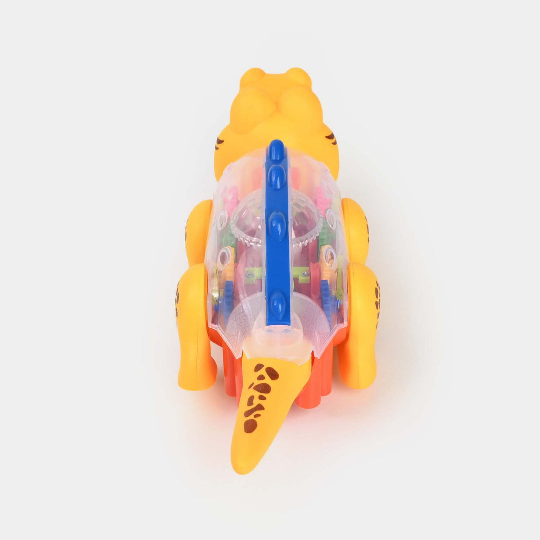 Transparent Gear Dino Park Crocodile Car Vehicle Toy for Kids