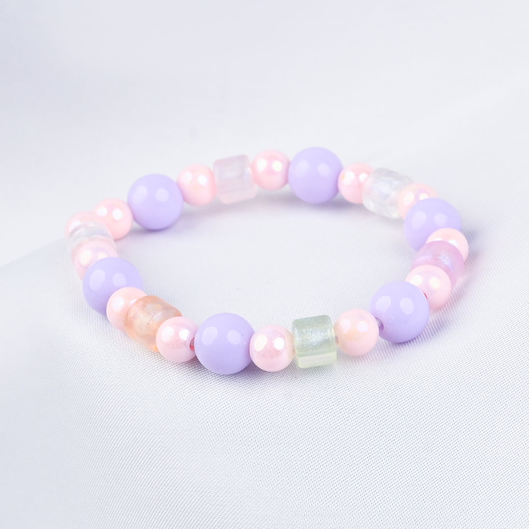 GIRLS ELEGANT BEADED NECKLACE & BRACELET