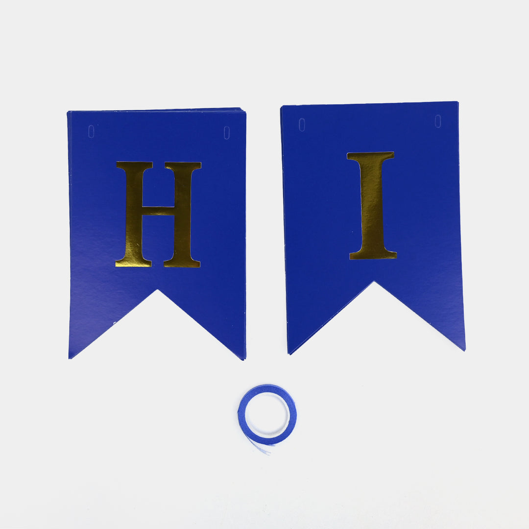 Foil Letter Happy Birthday Bunting Banner