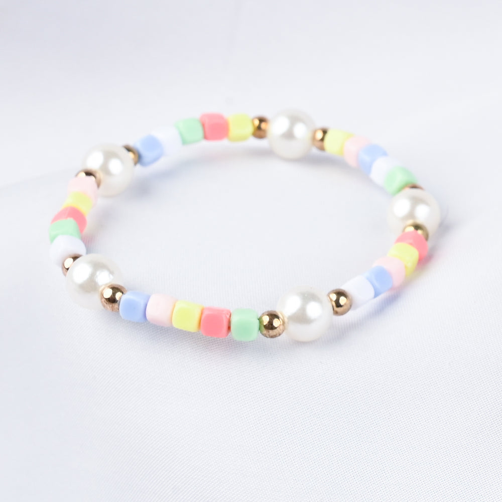 GIRLS ELEGANT BEADED NECKLACE & BRACELET