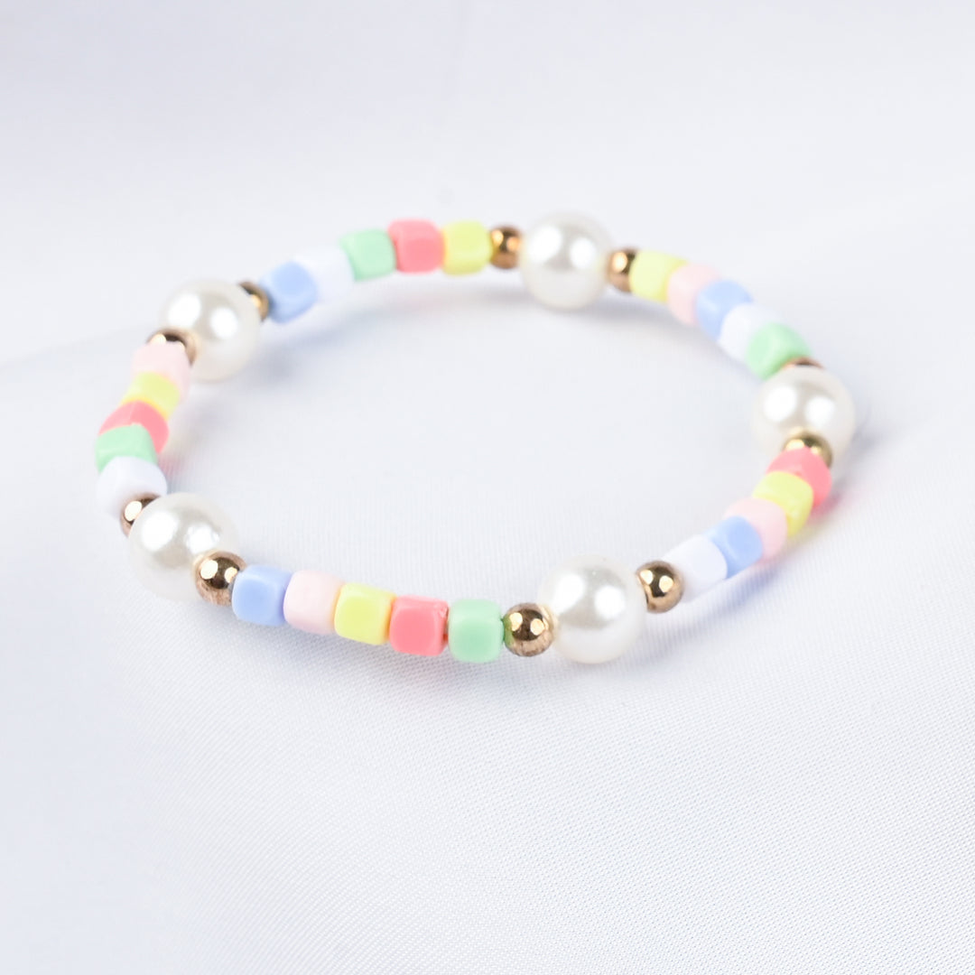 GIRLS ELEGANT BEADED NECKLACE & BRACELET