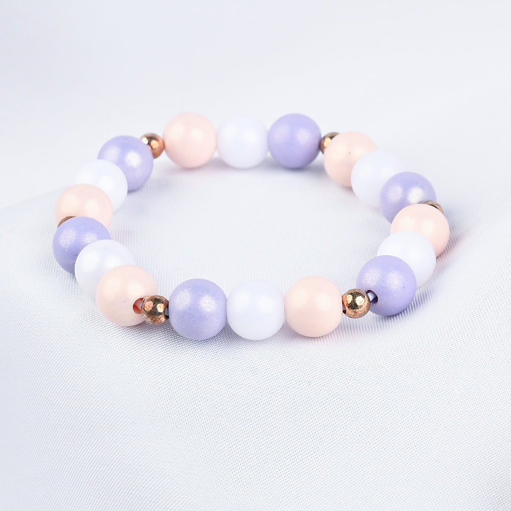 GIRLS ELEGANT BEADED NECKLACE & BRACELET