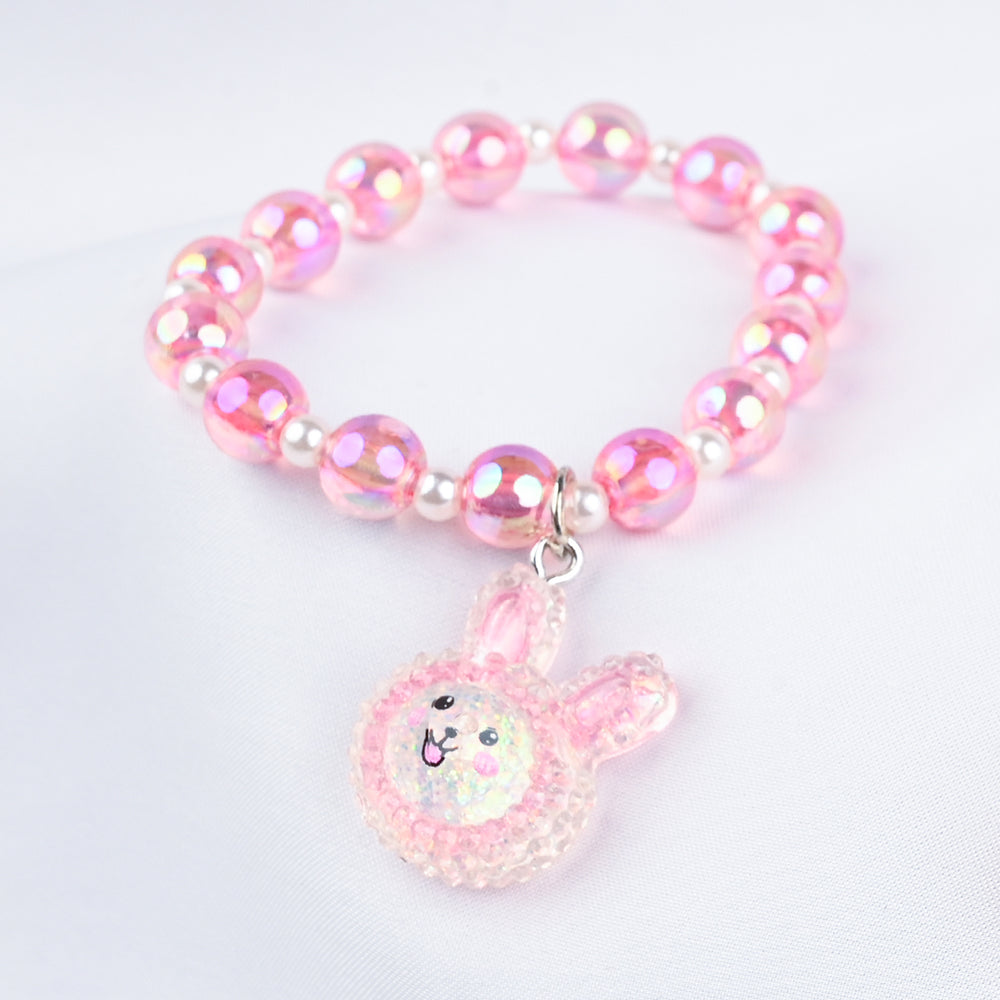 GIRLS ELEGANT BEADED NECKLACE & BRACELET
