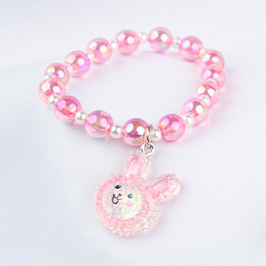 GIRLS ELEGANT BEADED NECKLACE & BRACELET