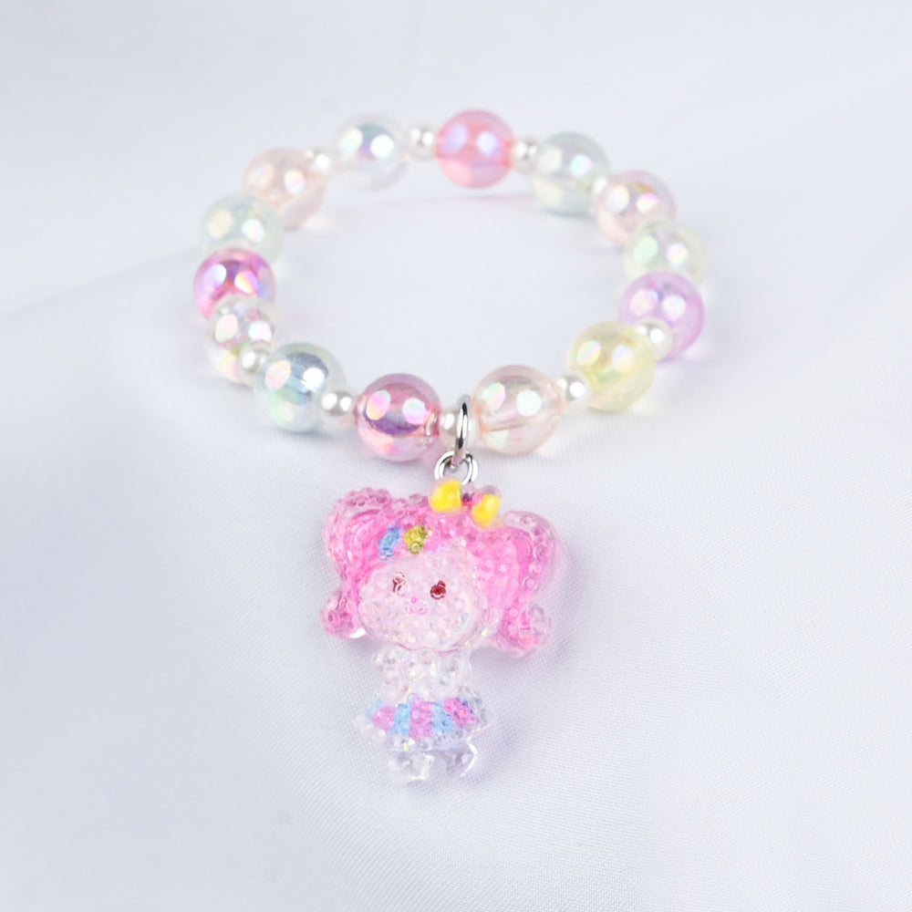 GIRLS ELEGANT BEADED NECKLACE & BRACELET