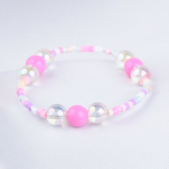 GIRLS ELEGANT BEADED NECKLACE & BRACELET