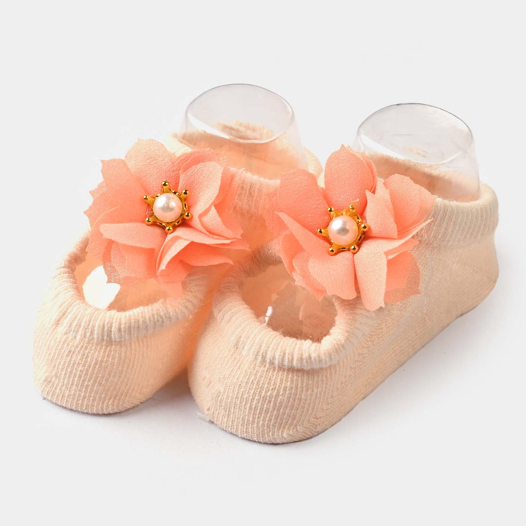 Baby Socks/Shoes| Peach