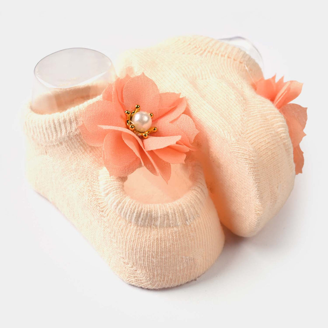 Baby Socks/Shoes| Peach