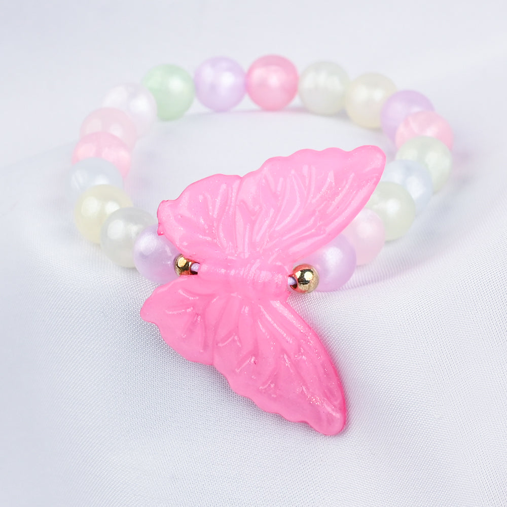 GIRLS CHARM BEADED NECKLACE & BRACELET